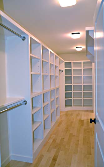 Greg Fitzpatrick Inc - Custom Home Builder - Master Closet